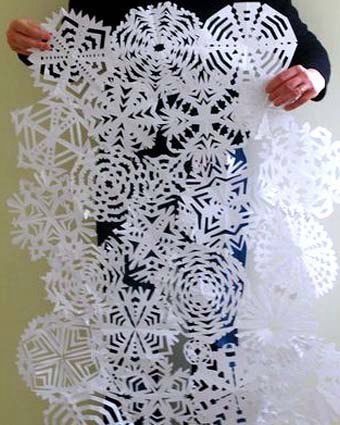 Как украсить дом снежинками Как украсить дом снежинками