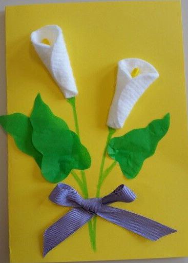 Аппликации и поделки из ватных дисков Аппликации и поделки из ватных дисков