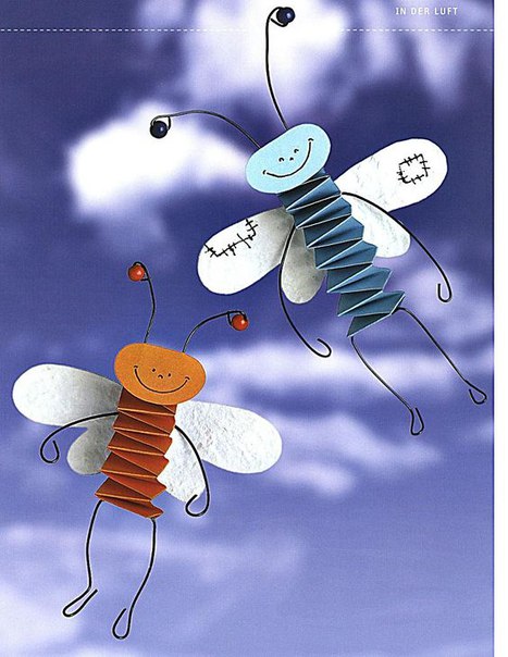 Творческое занятие "поделки с бумажной гармошкой"