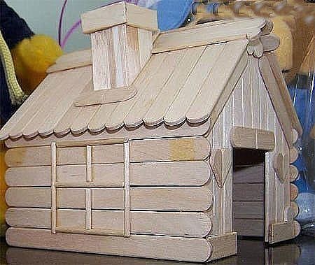 Дoмик из пaлoчeк om мopoжeнoгo. правда, классный?