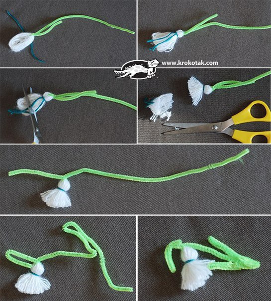 Весенние поделки "подснежник" Весенние поделки "подснежник"