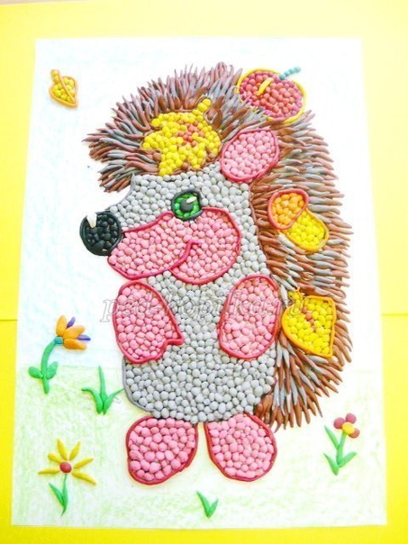 Мозаика из пластилина