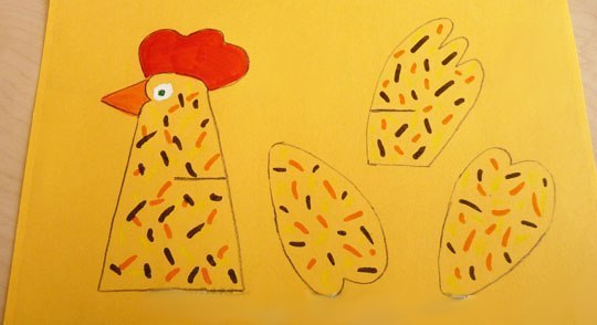 Курочка из картонного рулончика Курочка из картонного рулончика