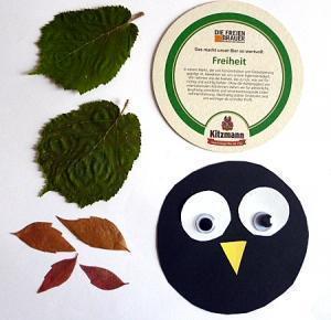 Совы из листьев