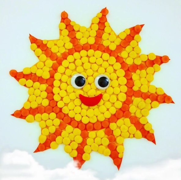 Аппликация из пластилина масленица. Поделка солнце. Поделка солнышко. Солнышко своими руками для детского. Пластилинография Масленица для детей.