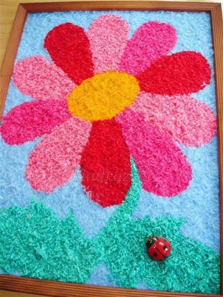 Аппликации из ниток Аппликации из ниток