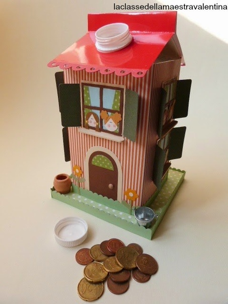 Домики из молочных пакетов Домики из молочных пакетов