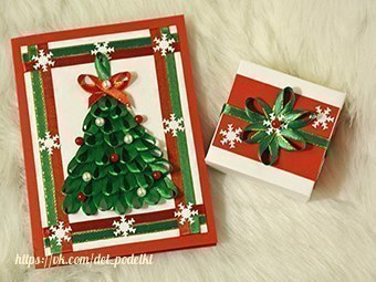 Елочка из лент Елочка из лент