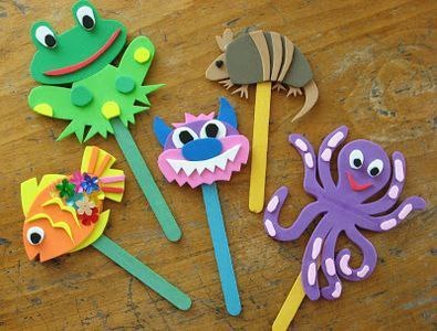 Кукольный театр из палочек от мороженого Кукольный театр из палочек от мороженого