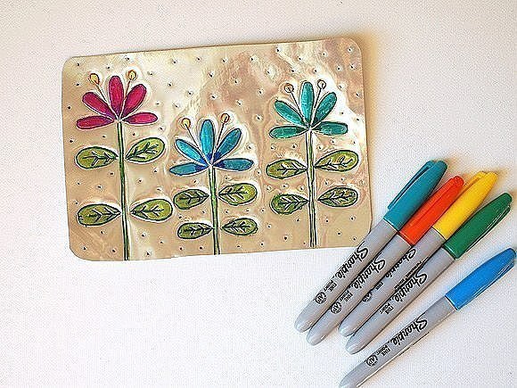 Рисование на фольге Рисование на фольге