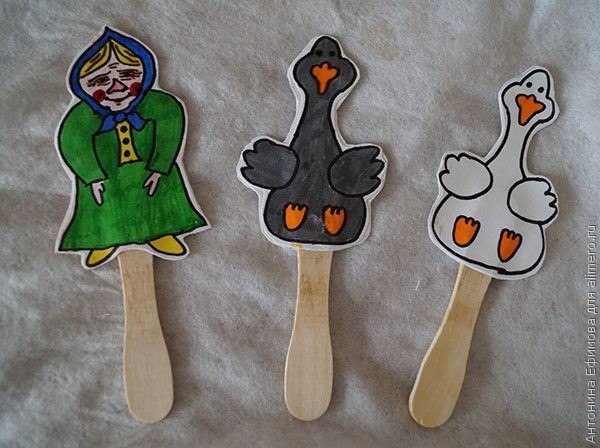 Кукольный театр из палочек от мороженого Кукольный театр из палочек от мороженого