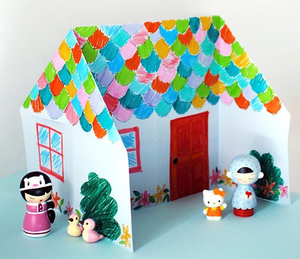 Оригами «домик» Оригами «домик»