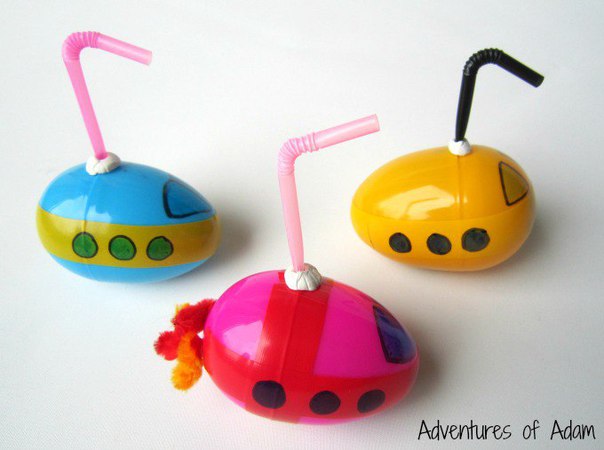 Подводная лодка из пластикового яйца своими руками Подводная лодка из пластикового яйца своими руками