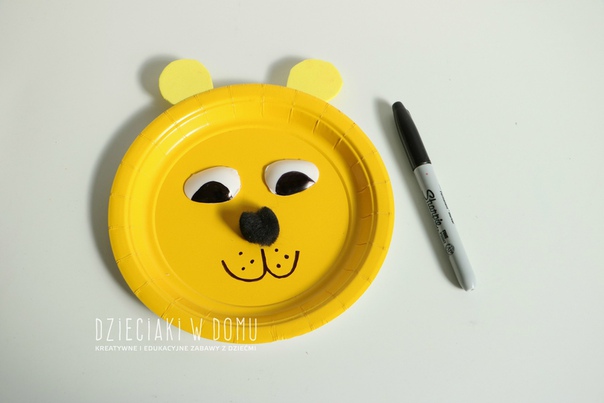 Осенняя поделка «львёнок»