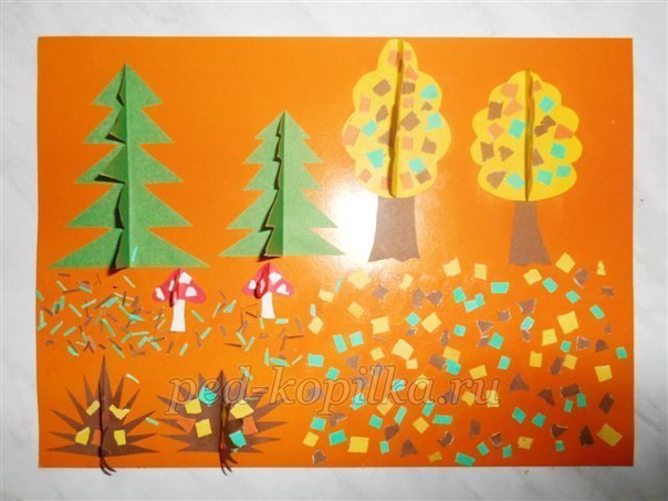 Объемные поделки из цветной бумаги.