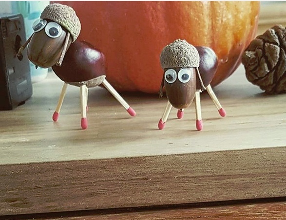 Поделки из желудей. интересные идеи поделок из желудей.