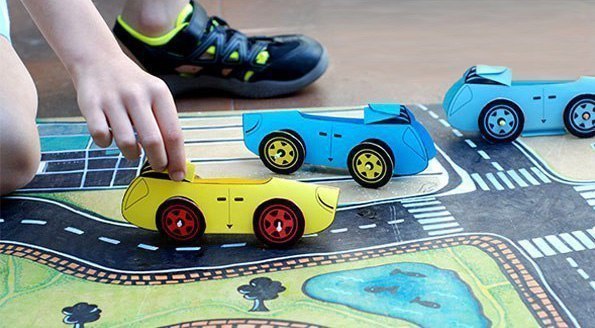 Машинка из бумаги Машинка из бумаги