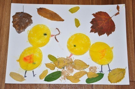 Аппликации из ватных дисков Аппликации из ватных дисков