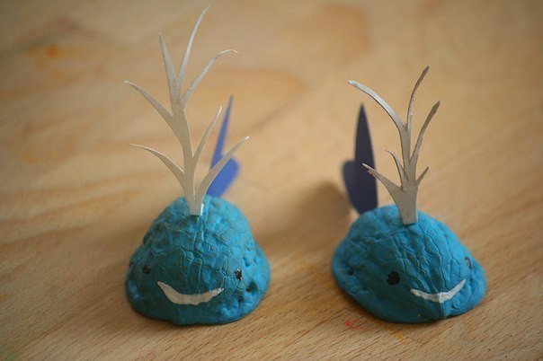 Поделки из скорлупы грецкого ореха.