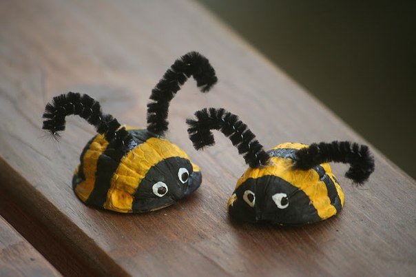 Поделки из ореховой скорлупы