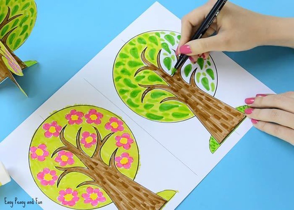 Объемная поделка «времена года» Объемная поделка «времена года»