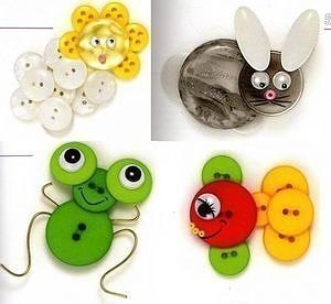 Поделки из пуговиц