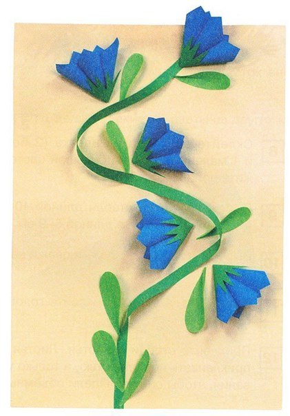 Объёмные аппликации из бумаги