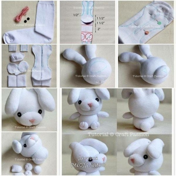 Десять игрушек из носков Десять игрушек из носков