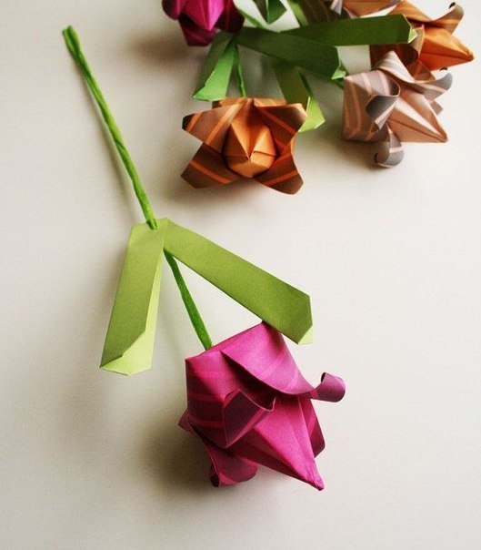 Тюльпаны в технике оригами Тюльпаны в технике оригами