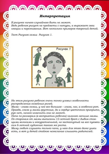 Тест «рисунок семьи» Тест «рисунок семьи»