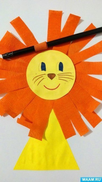 Львёнок из геометрических фигур Львёнок из геометрических фигур