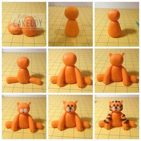 Лепим зверей из пластилина