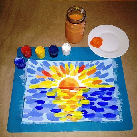 Урок рисования мазками для детей. Урок рисования мазками для детей.