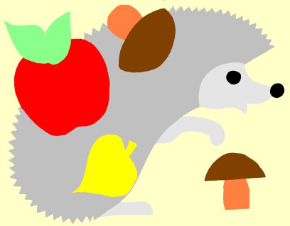 Поделки из бумаги "ёжики"