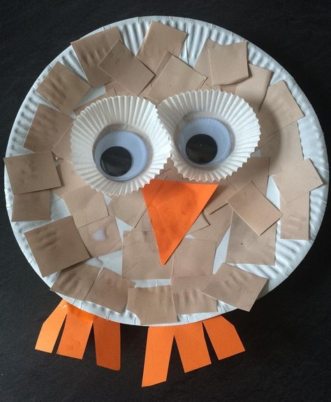 Поделки с детьми из одноразовых тарелок Поделки с детьми из одноразовых тарелок