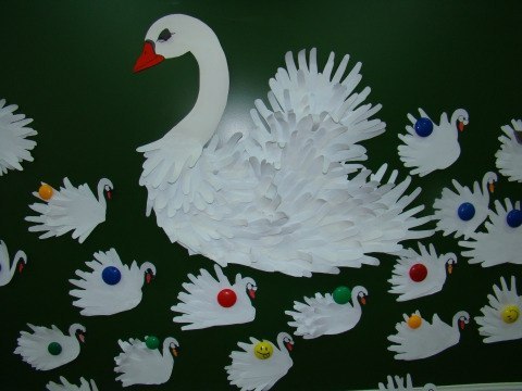 Занятия с детьми: лебедь и другие идеи из ладошек