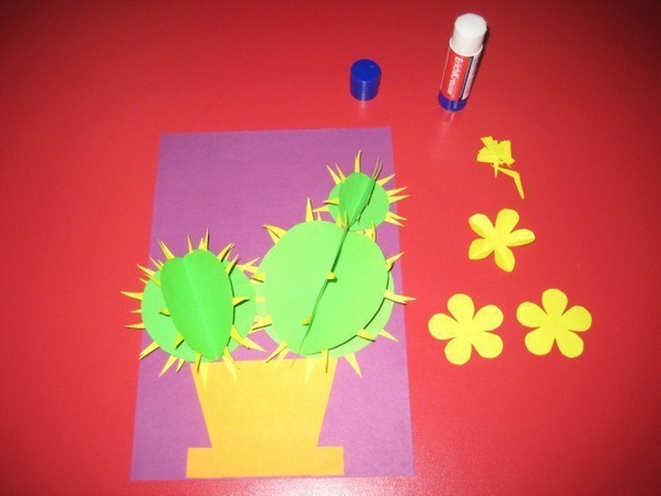 Аппликация «кактус» Аппликация «кактус»