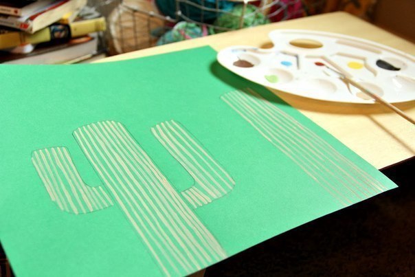 Бумажные кактусы