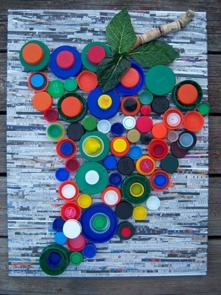 Поделки из пластиковых крышек Поделки из пластиковых крышек