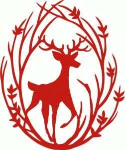 Трафареты с оленями