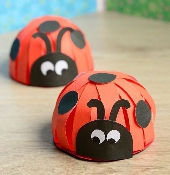 Божьи коровки. варианты поделок