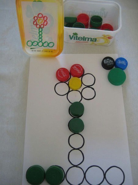 Развивающие игры из пластиковых крышек Развивающие игры из пластиковых крышек