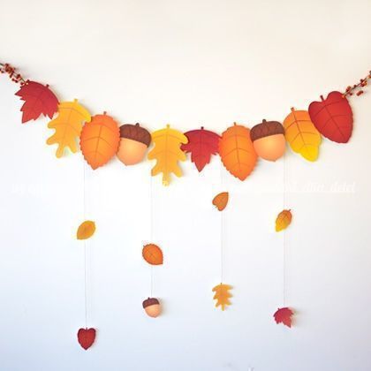 Идеи осенних гирлянд Идеи осенних гирлянд