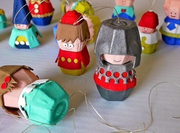 Поделки из яичных лотков Поделки из яичных лотков