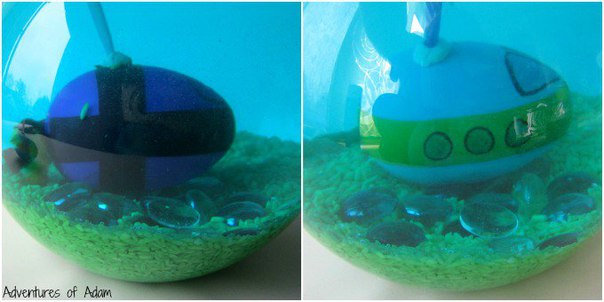 Подводная лодка из пластикового яйца своими руками 