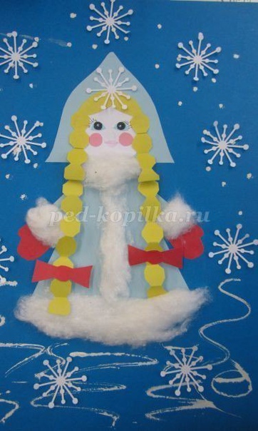 Новогодние поделки из бумаги Дед Мороз и Снегурочка. Шаблоны. Мастер-класс с пошаговыми фото