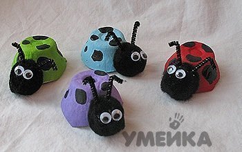 Поделки из яичных лотков Поделки из яичных лотков