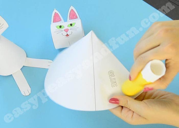 Котики из бумаги. шаблон.