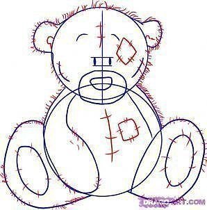 Рисуем мишку тедди.