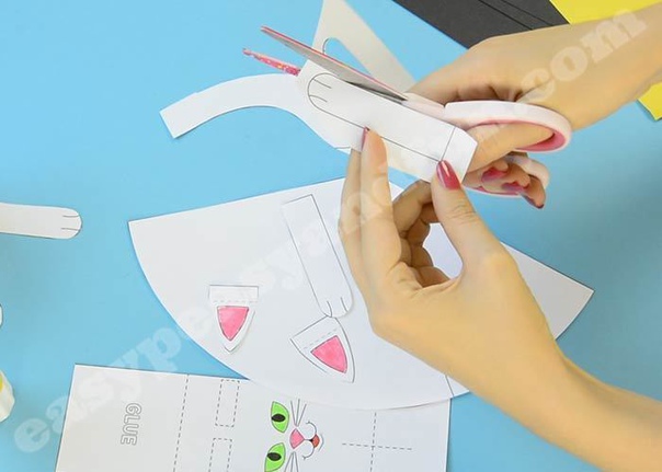 Котики из бумаги. шаблон.